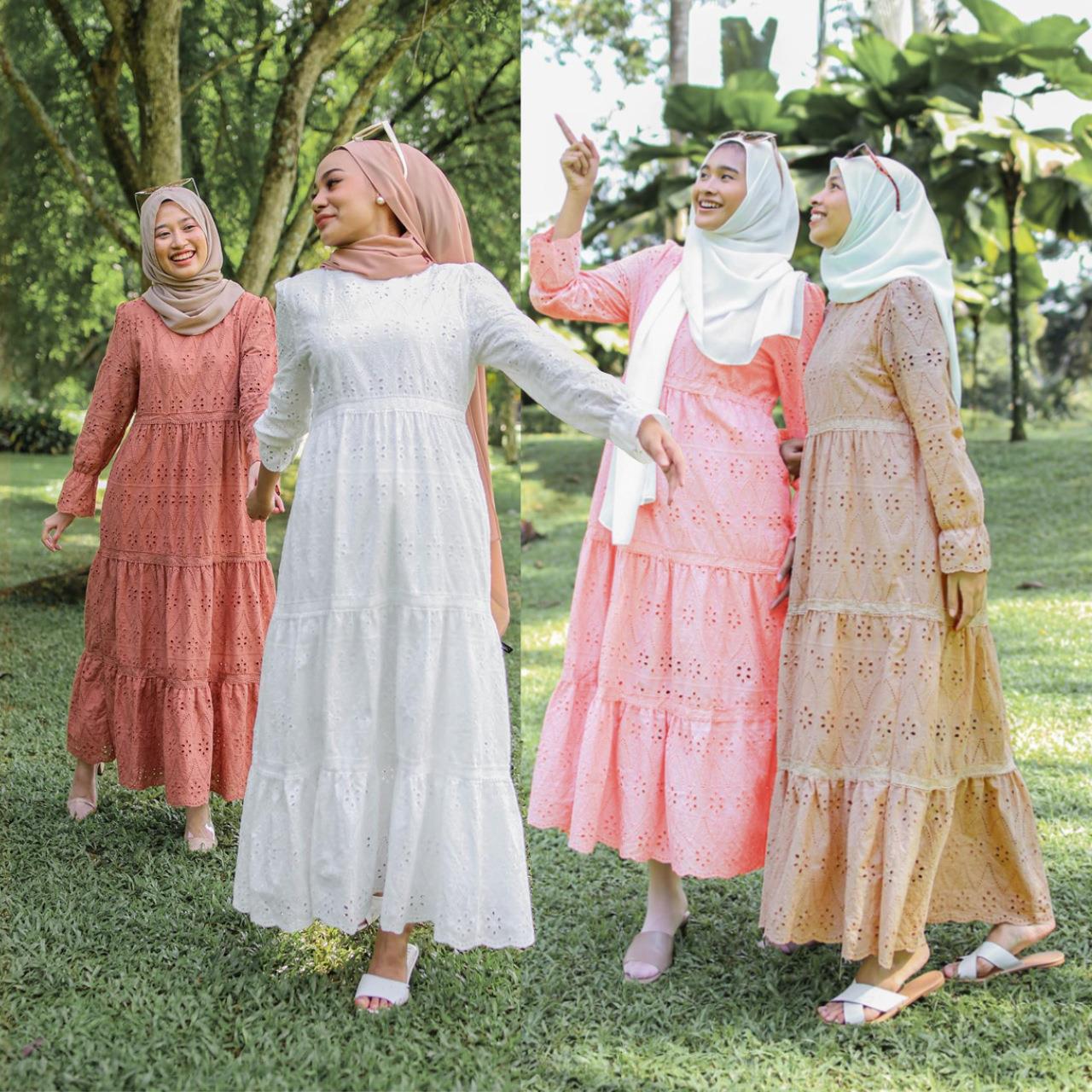 인도네시아 홀로우 레이스 드레스 여성 의류 에스닉 무대 - Ethnic Fashion Wear 리뷰 및 가격