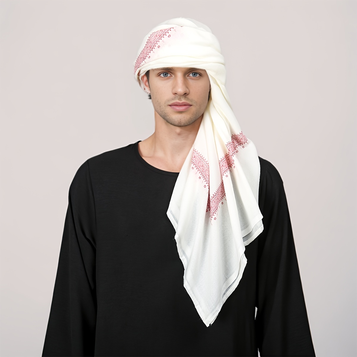 2025 유행 민족 기도 스카프-남성 패션 폴리에스터  - Ethnic Fashion For Men 리뷰 및 가격