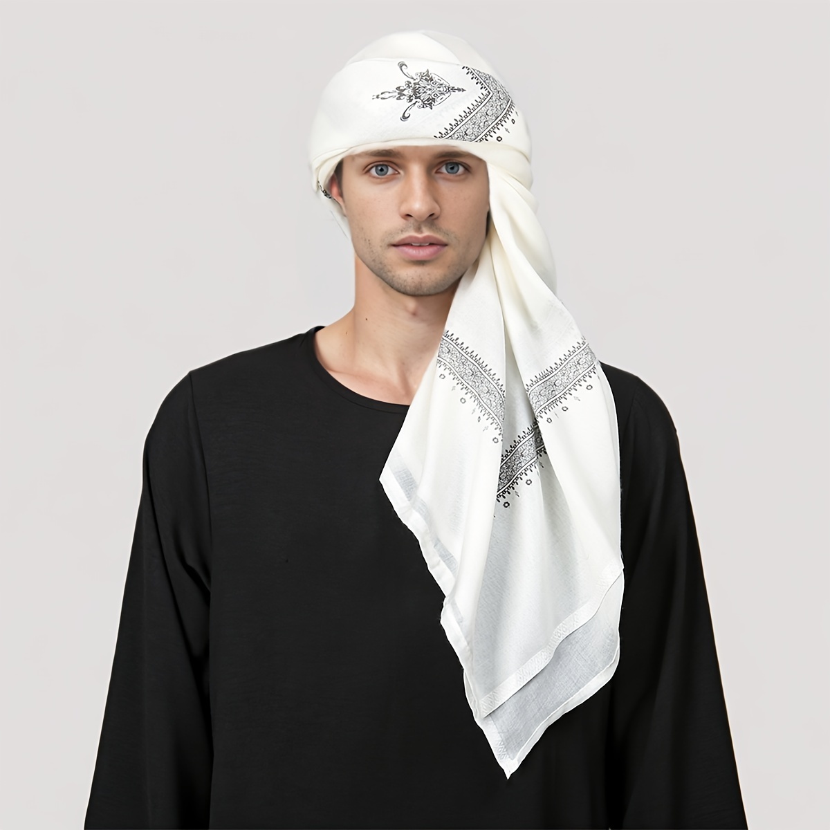 2025 유행 민족 기도 스카프-남성 패션 폴리에스터  - Ethnic Fashion For Men 리뷰 및 가격