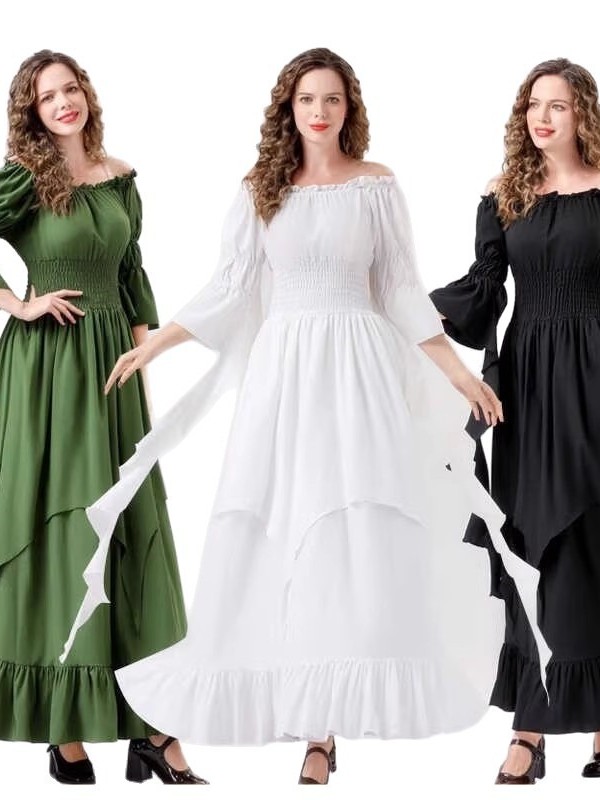 할로윈 중세풍 댄스 드레스 롱 가운 빈티지 궁정 스타일 - Ethnic Fashion Trends 2026 리뷰 및 가격