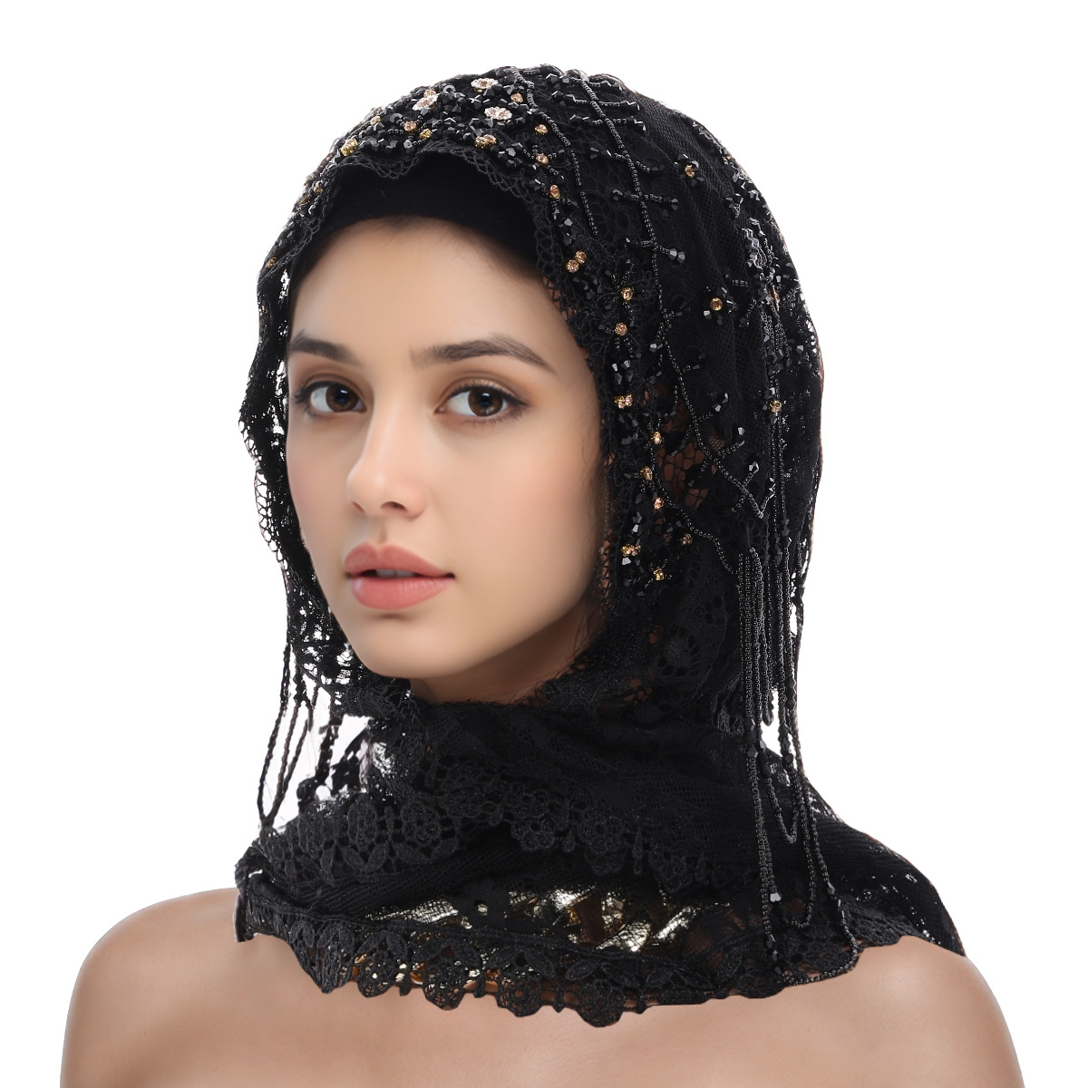 수제 스타일리시 숄 스카프 헤드스카프 레이스 랩 새로운 - Ethnic Fashion Wear For Women 리뷰 및 가격