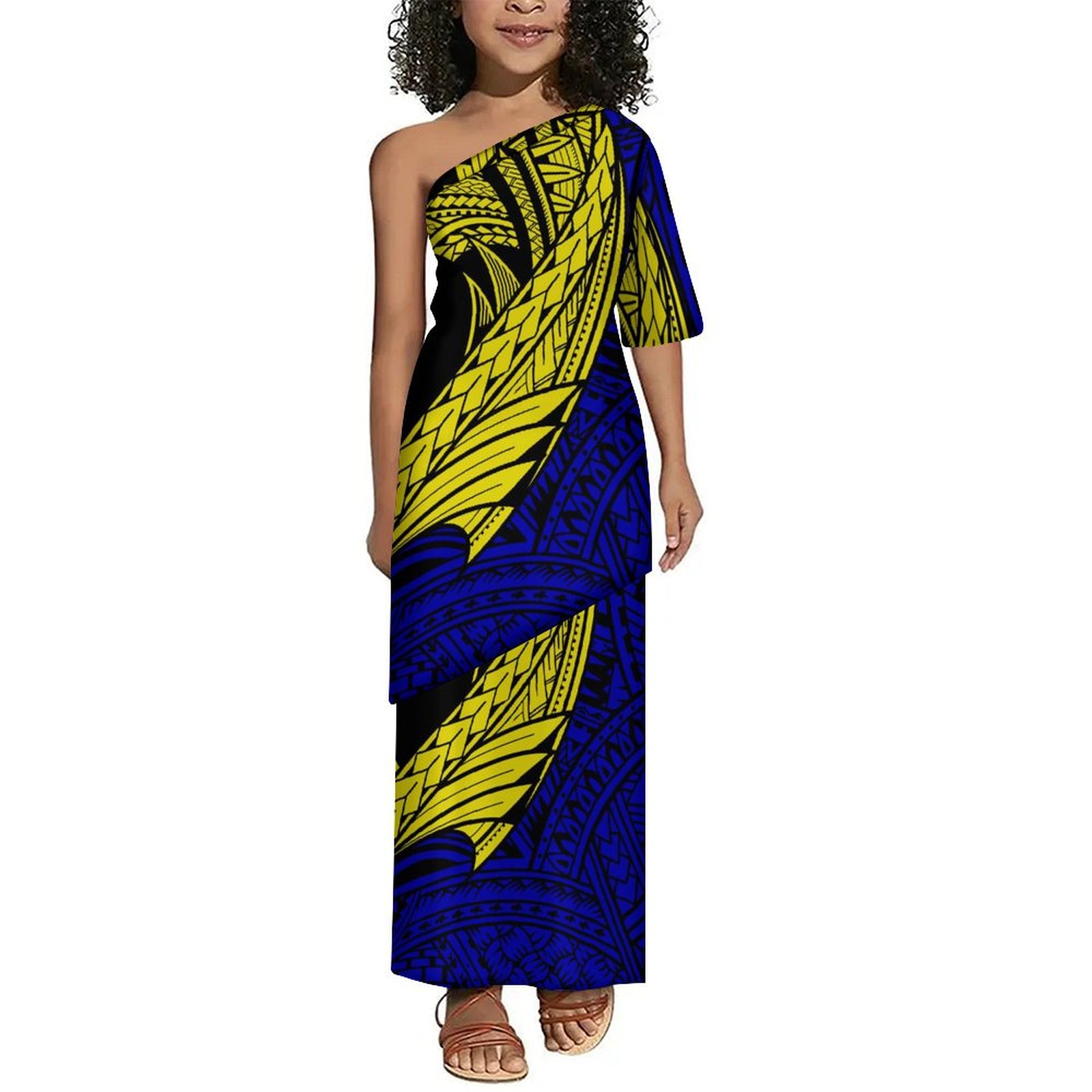 전통 부족 민족 스타일 맞춤 원피스 어린이 원피스, 새 - Ethnic Fashion Wear For Women 리뷰 및 가격