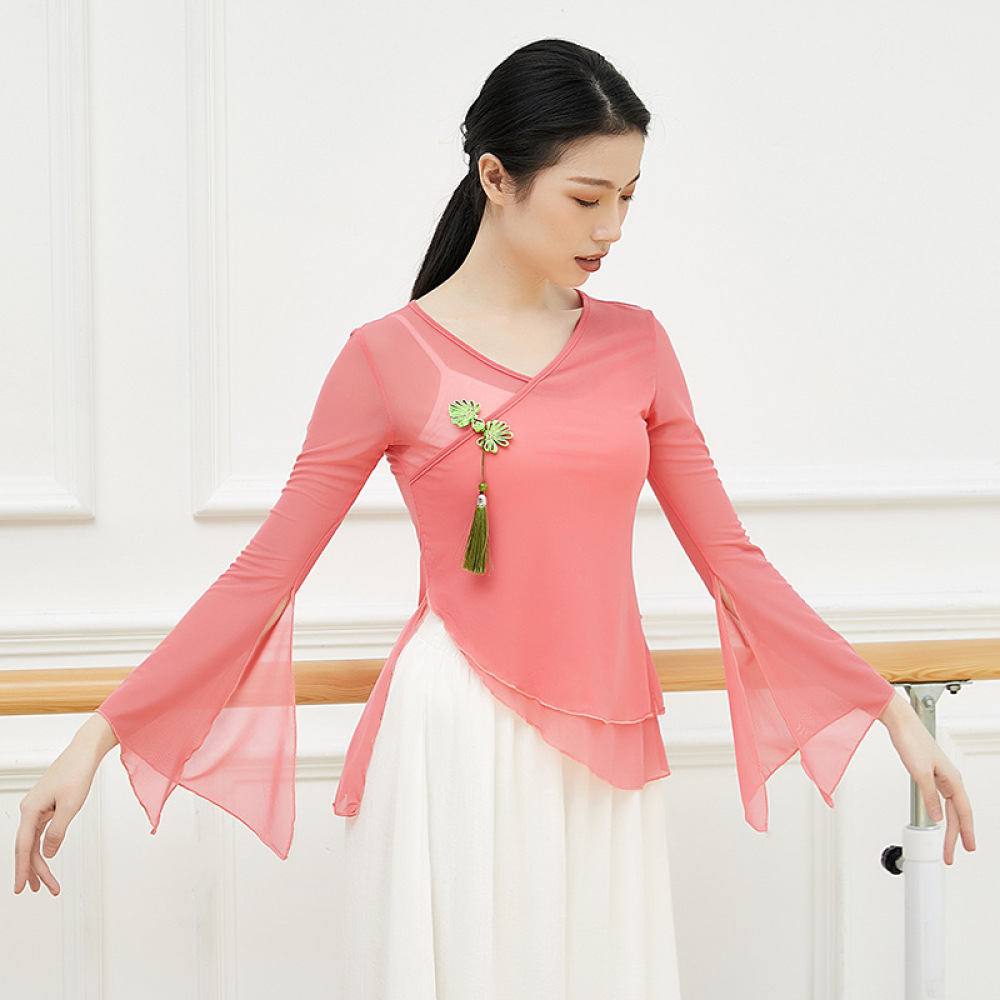 여성용 클래식 댄스 유니폼 시어 메쉬 블라우스 전통 동 - Ethnic Fashion Wear For Women 리뷰 및 가격